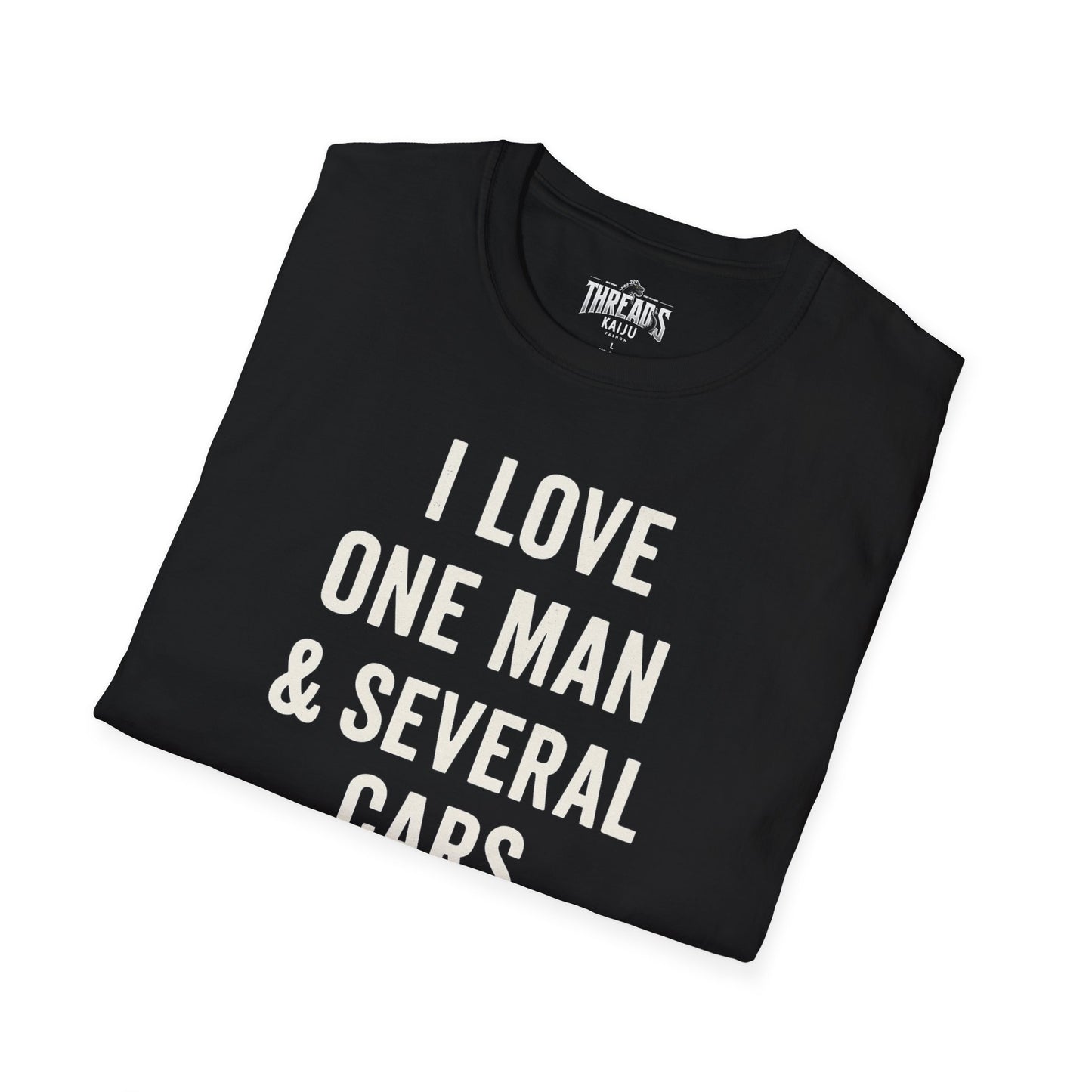 I Love One Man & Several Cars T-Shirt | Funny Car Lover Gift for Women | Auto Enthusiast Apparel