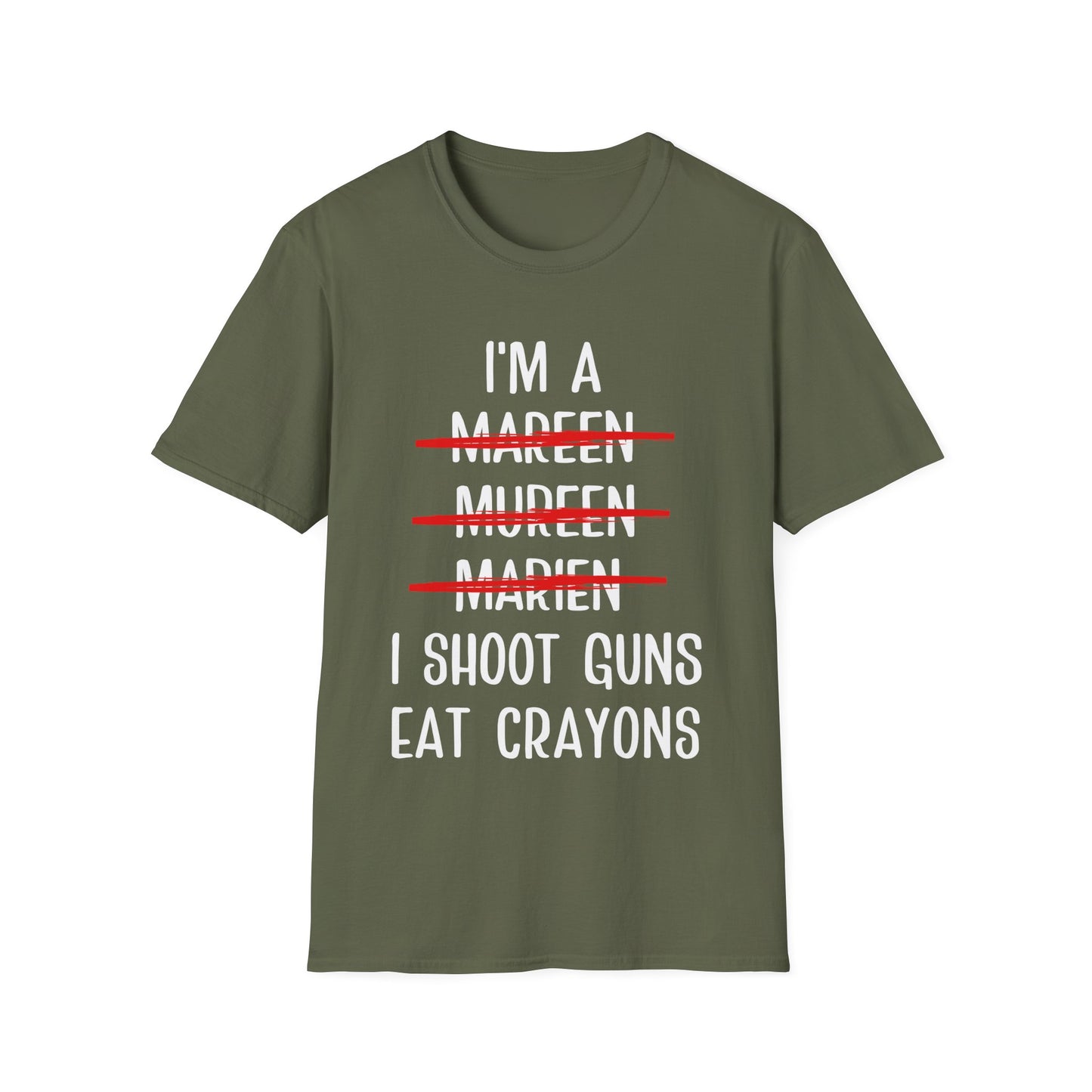 I'm a marine i shoot guns eat crayons t-shirt, funny marine boyfriend graduation ceremony gift, marine husband birthday gift