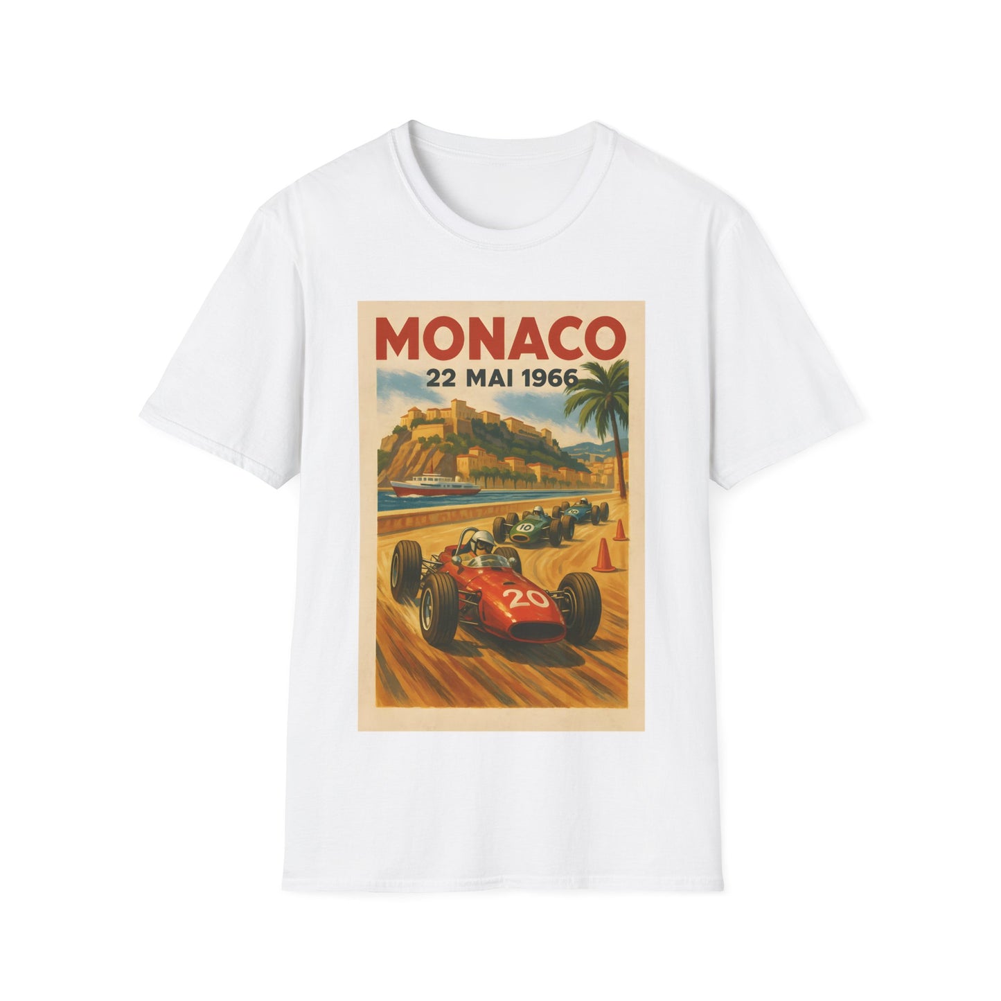 Vintage Monaco Racing T-Shirt, Vintage F1 Racing Shirt – Monaco Grand Prix 1966 Tee, Car Enthusiasts & Racing Lovers