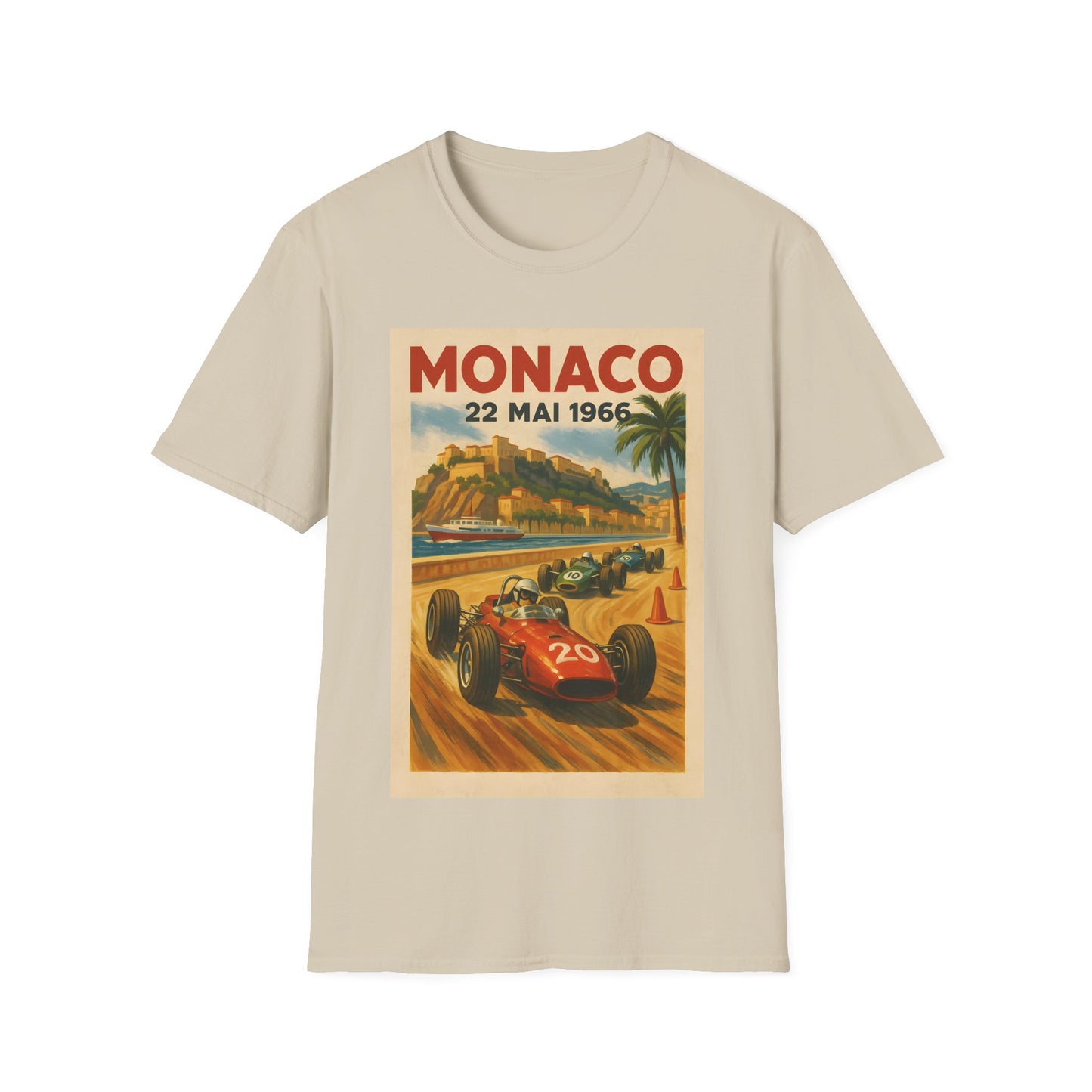 Vintage Monaco Racing T-Shirt, Vintage F1 Racing Shirt – Monaco Grand Prix 1966 Tee, Car Enthusiasts & Racing Lovers