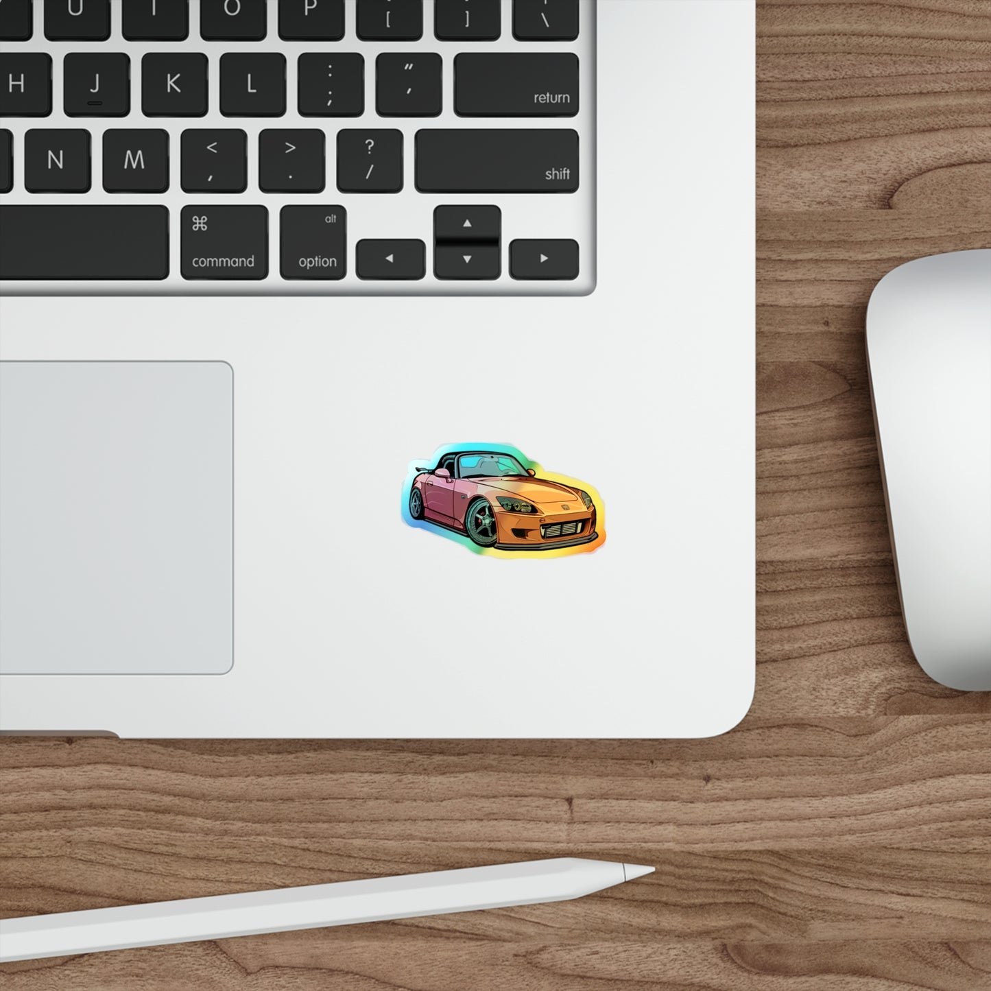 Radiant Holographic Honda S2000 Sticker - Ultimate JDM Showpiece for Enthusiasts & Collectors | Holographic Die-cut Stickers | – Funny Gift for Radiants