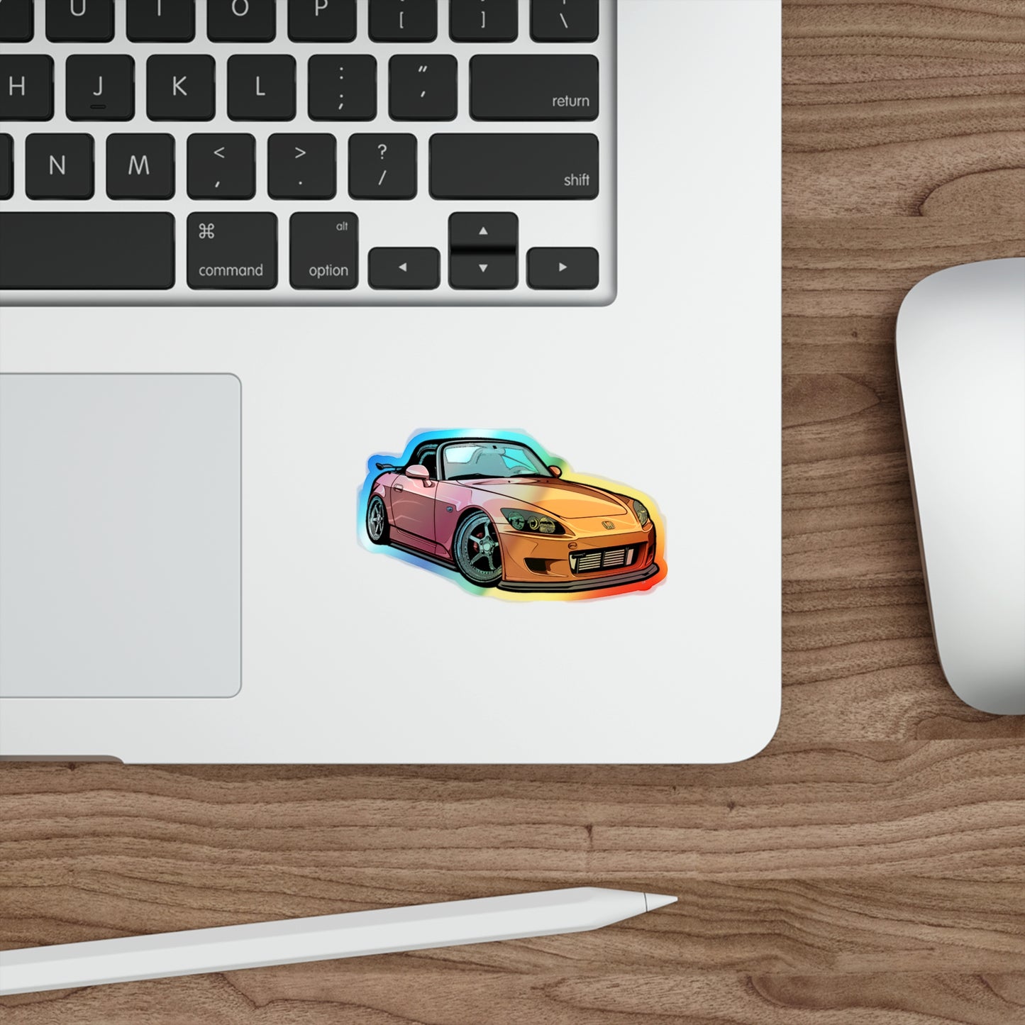 Radiant Holographic Honda S2000 Sticker - Ultimate JDM Showpiece for Enthusiasts & Collectors | Holographic Die-cut Stickers | – Funny Gift for Radiants