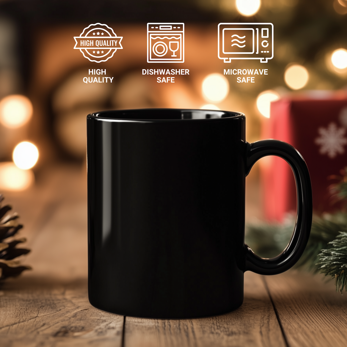 Funny Fiancee Gifts, Black Coffee Mug for Her, 'My Dear Fiancee...' Inspirational Quote, Gifts from Men, Unique Mother's Day Unique Gifts for Her, 11oz or 15oz - Additional