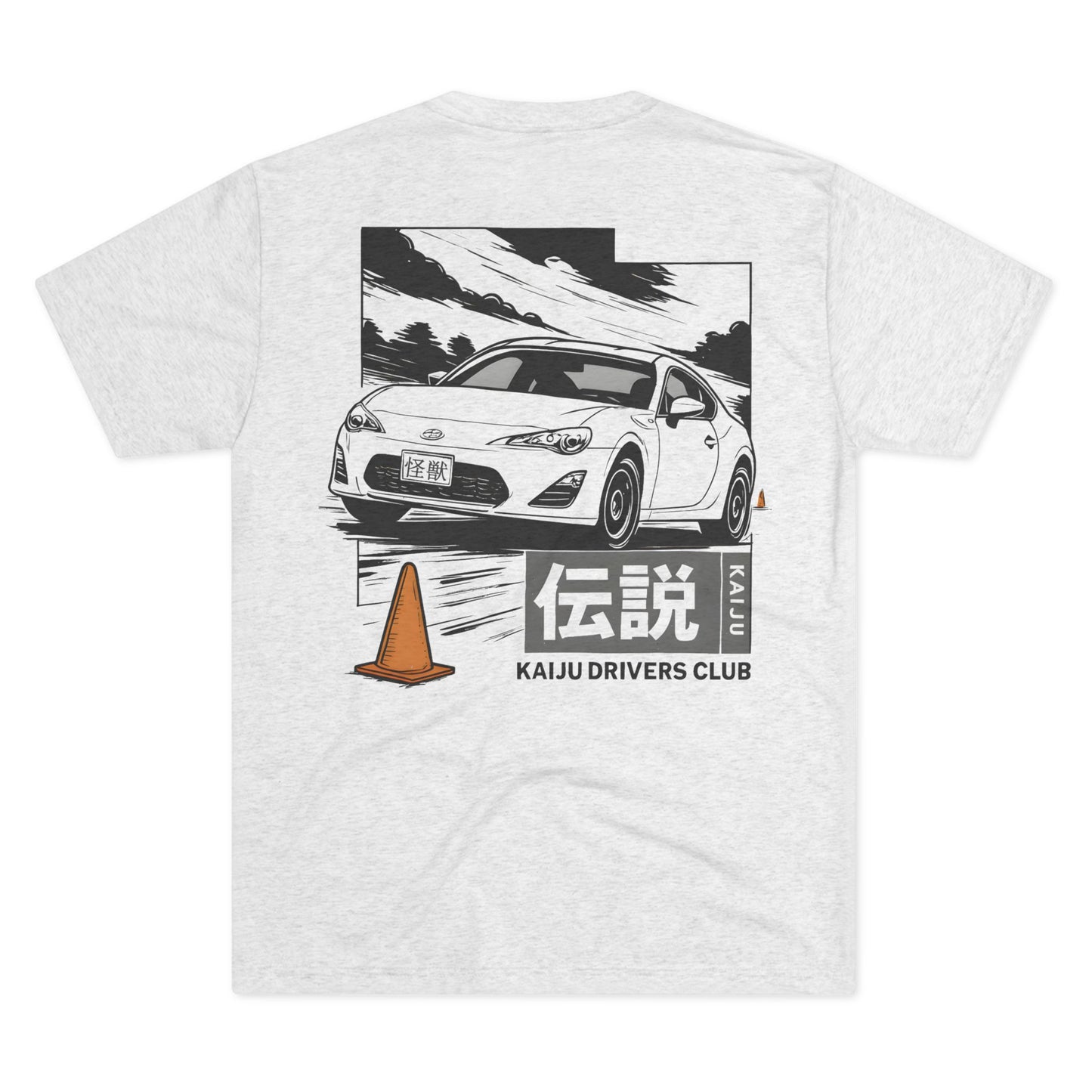 Kaiju Drivers Club Crew FRS Tee, Vintage Car Tee, Unisex Graphic Tee, Cool Car Enthusiast Shirt, Gift for Auto Lovers