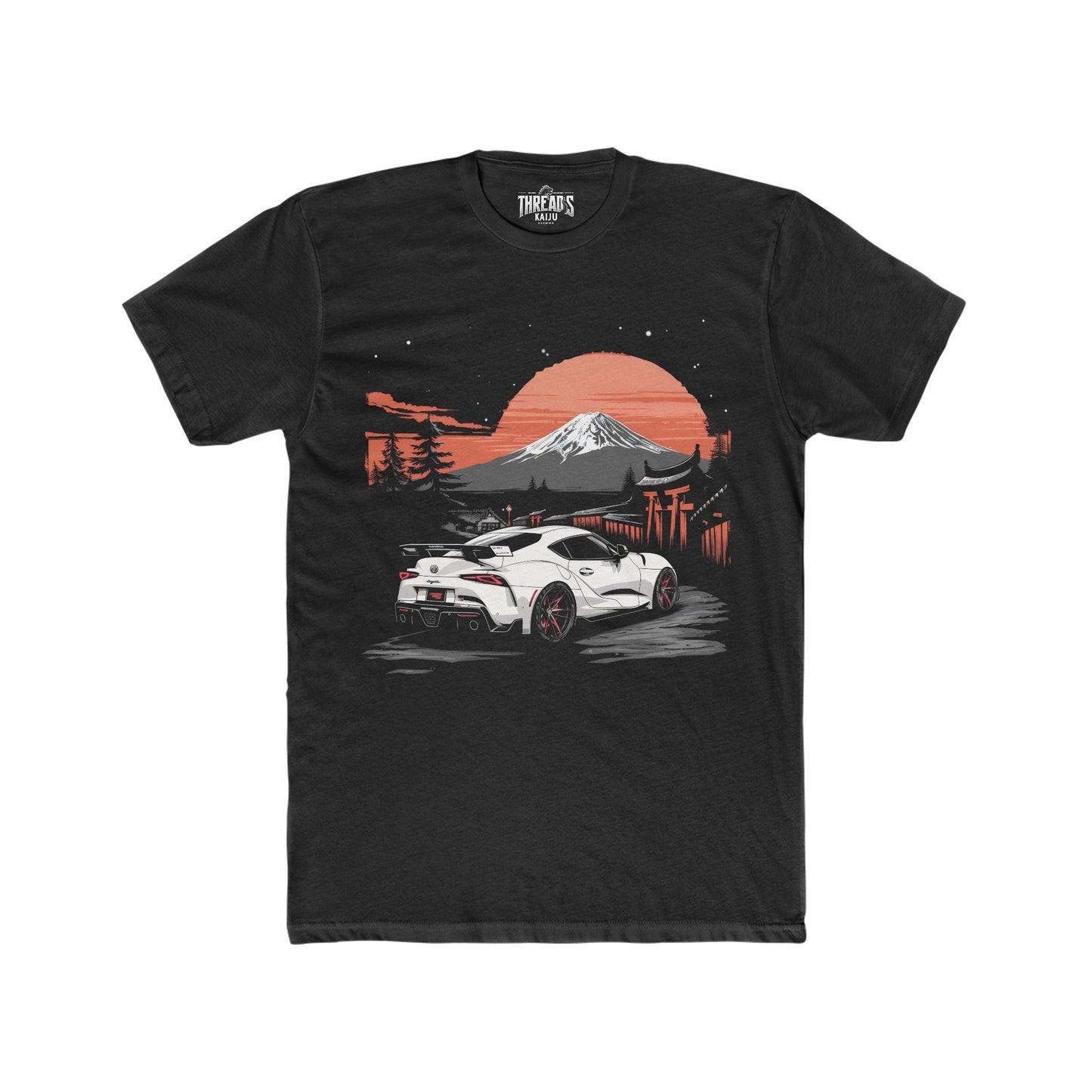 Toyota Supra Mount Fuji T-Shirt – JDM Car Graphic Tee for Japanese Car Enthusiasts