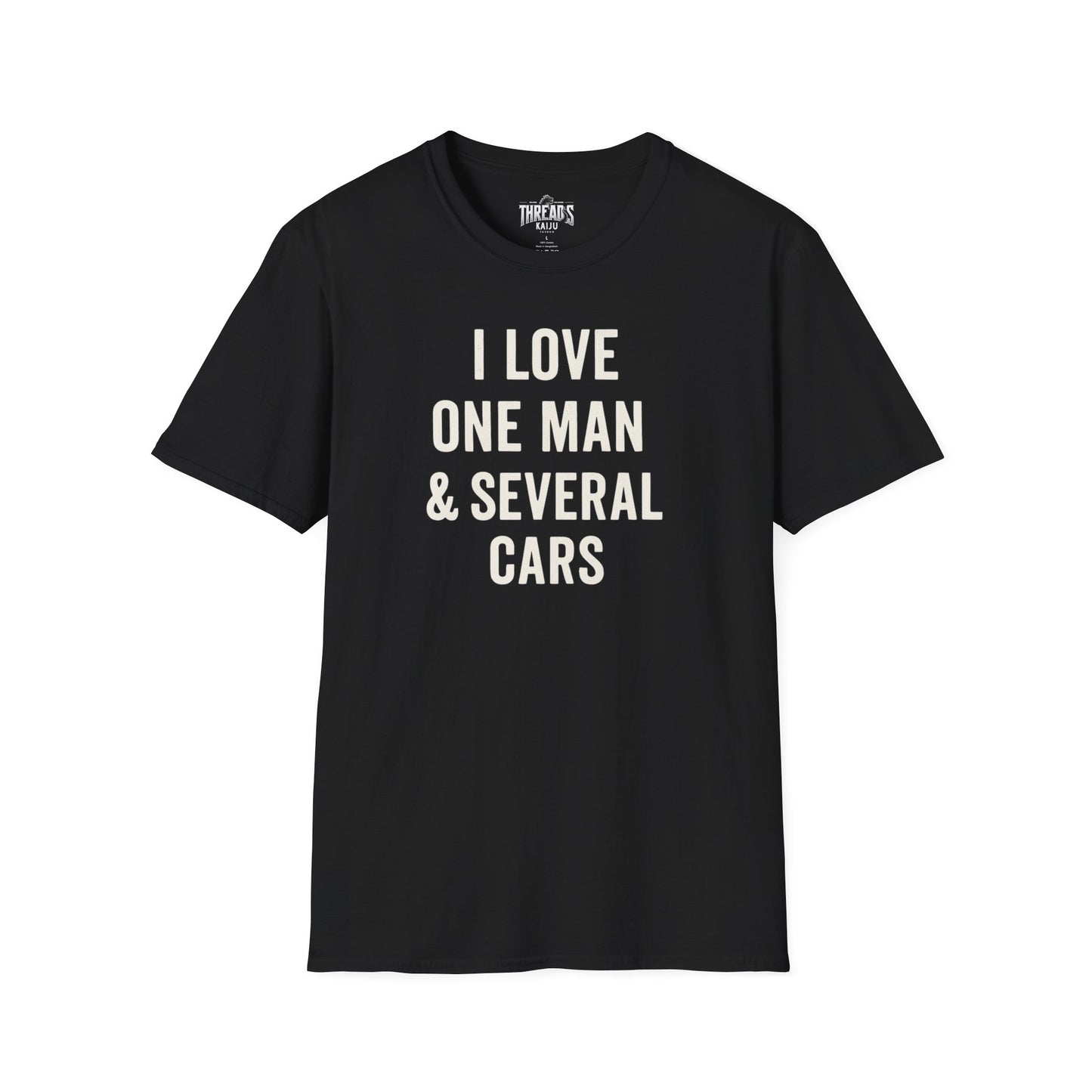 I Love One Man & Several Cars T-Shirt | Funny Car Lover Gift for Women | Auto Enthusiast Apparel