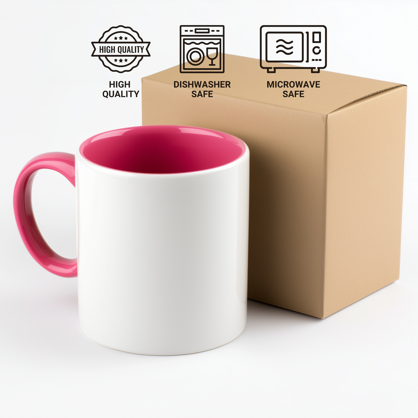 Funny Backpacking Gifts from Friends to Backpacking Lovers - Two Tone Coffee Mug, 'Backpacking Is My Happy Place' Quote, Mother's Day Unique Gifts - Additional