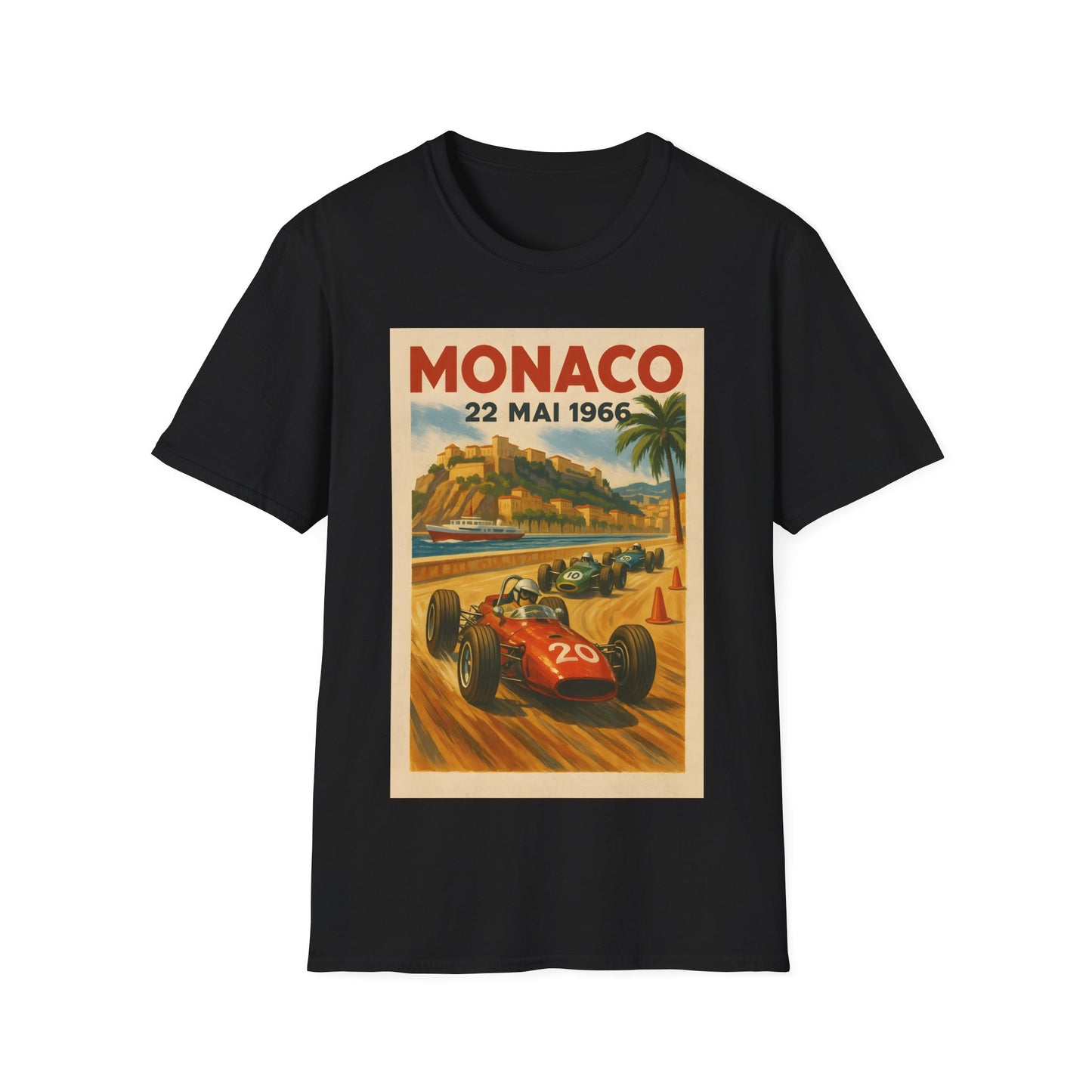 Vintage Monaco Racing T-Shirt, Vintage F1 Racing Shirt – Monaco Grand Prix 1966 Tee, Car Enthusiasts & Racing Lovers