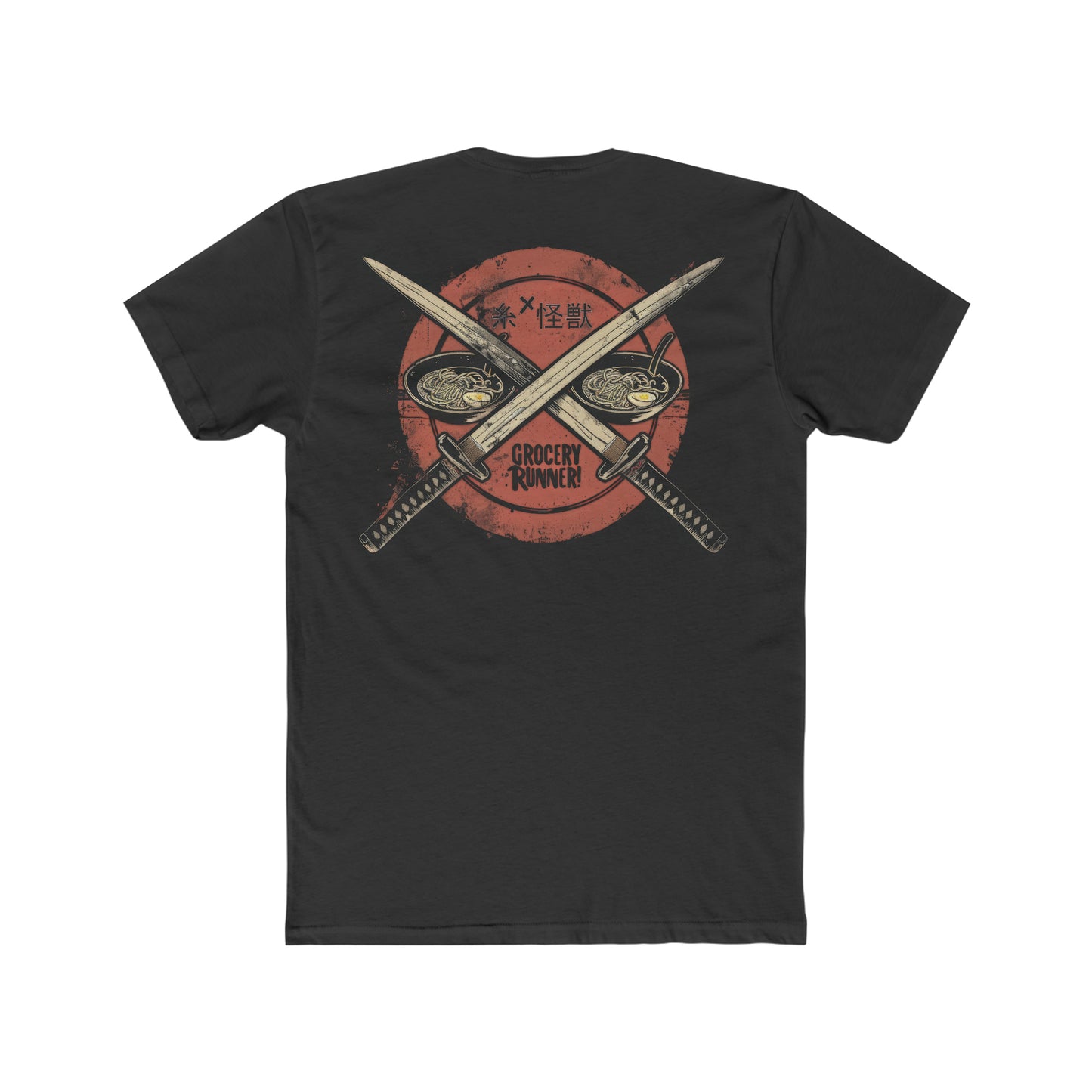 Grocery Runner Samurai Ramen T-Shirt – Funny Japanese Food & Anime Style Tee