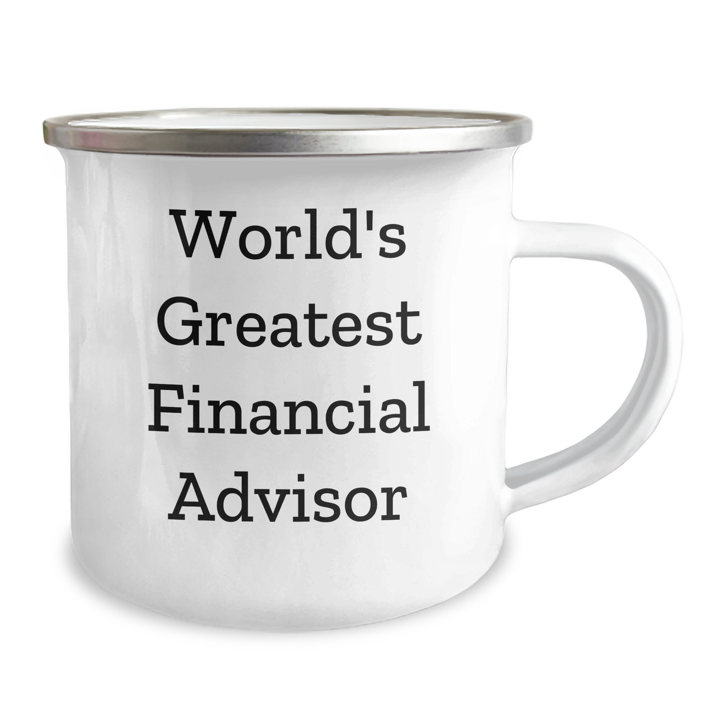 Funny Financial Advisor Gifts for Mother's Day, 'World's Greatest' Quote on Stainless Steel Camping Mug, Gifts from Family for Financial Advisor - Image 2