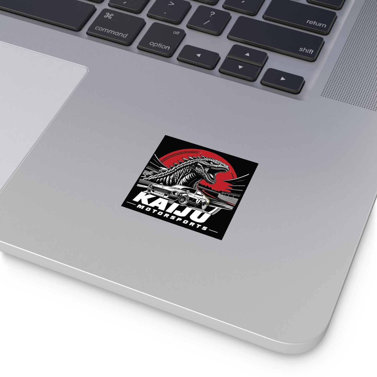 Kaiju Motorsports Sticker - Classic Cars & Monster Mashup Decal, Racing Enthusiast Vinyl