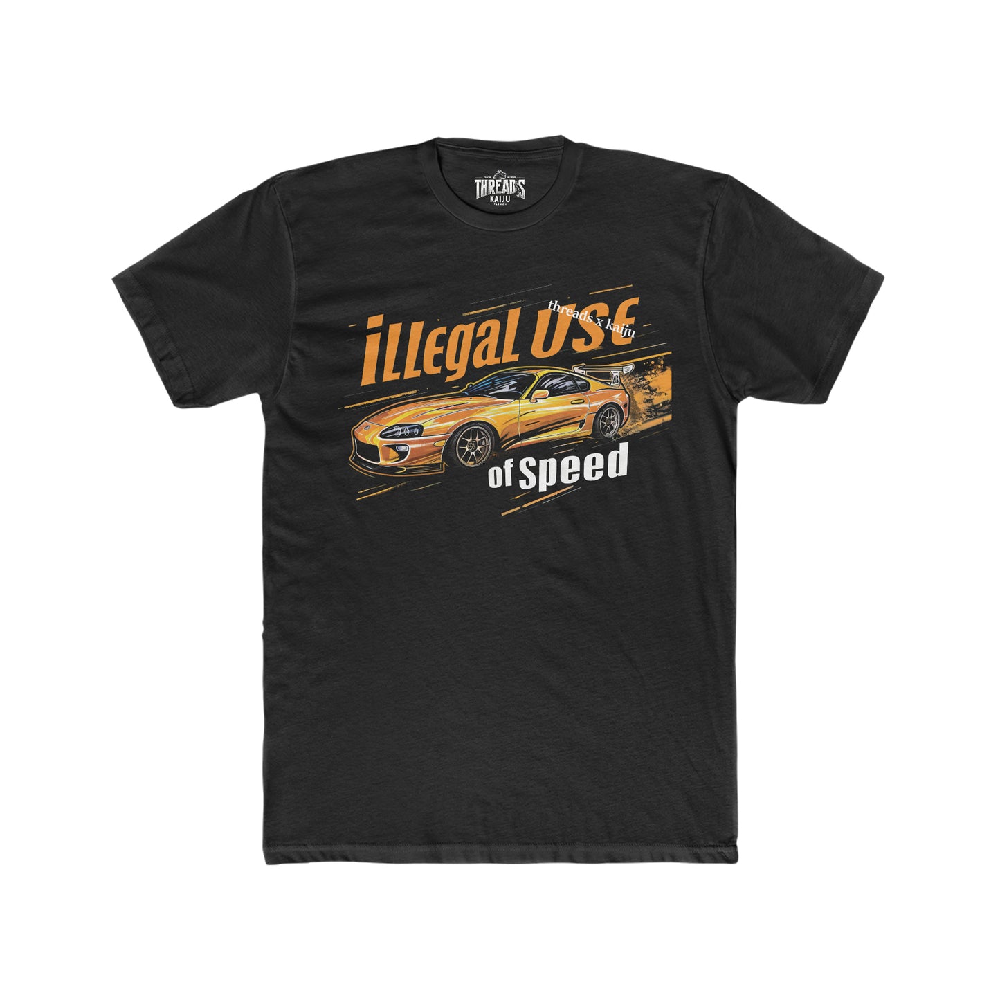 High-Octane Thrill - 'Illegal Use of Speed' Toyota Supra MKV Tee for Car Enthusiasts