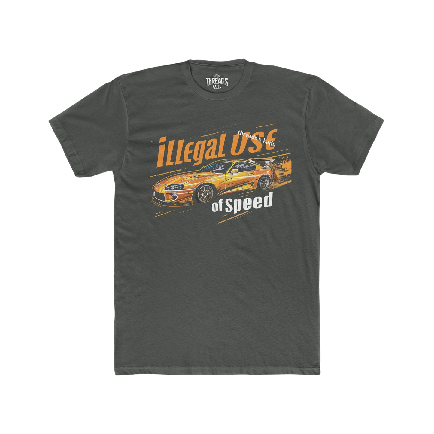 High-Octane Thrill - 'Illegal Use of Speed' Toyota Supra MKV Tee for Car Enthusiasts