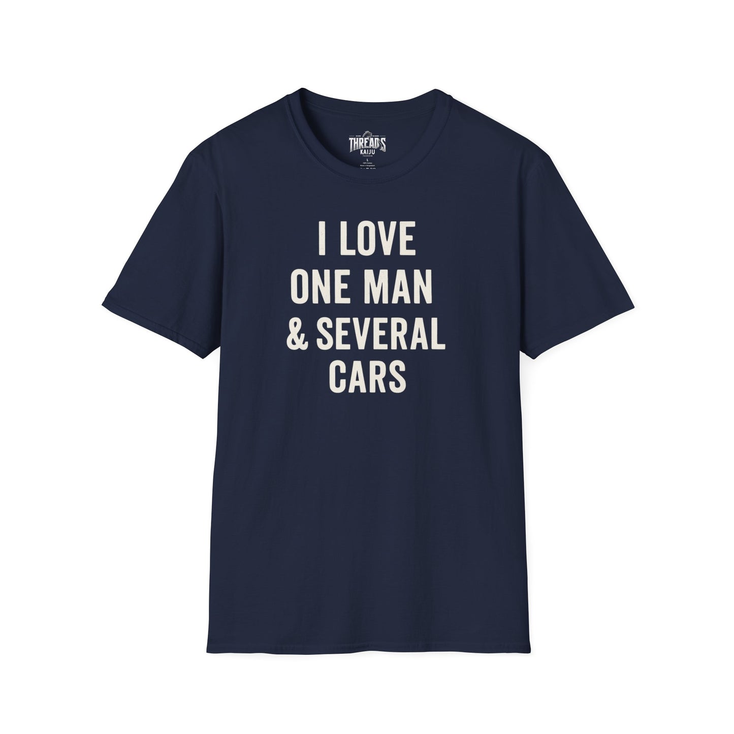 I Love One Man & Several Cars T-Shirt | Funny Car Lover Gift for Women | Auto Enthusiast Apparel