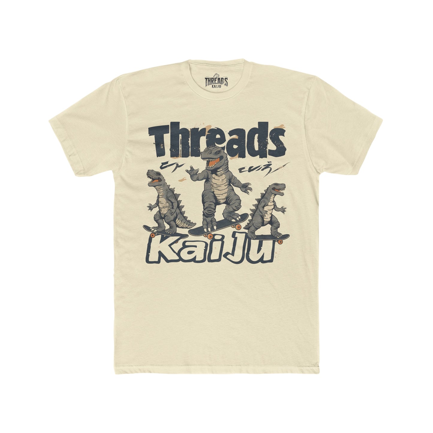 Kaiju Monster Threads | Skateboarding Kaiju Tee - Monster Skate Crew T-Shirt, Urban Streetwear, Giant Beast