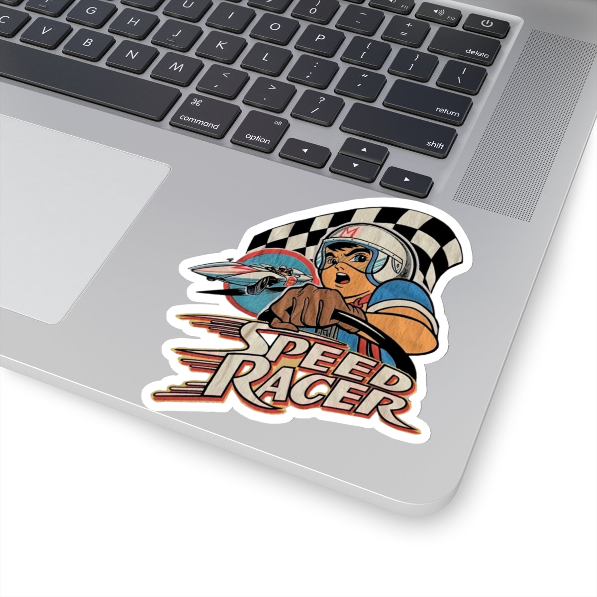 vintage 1992 speed racer,  racer x, retro anime, vinyl sticker, speed racer sticker |