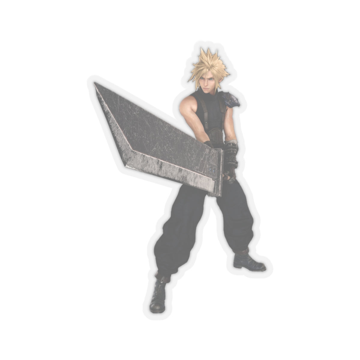 Cloud Strife FF7 Sticker - Vinyl Decal for Laptop, Water Bottle - Final Fantasy Art, Final Fantasy |