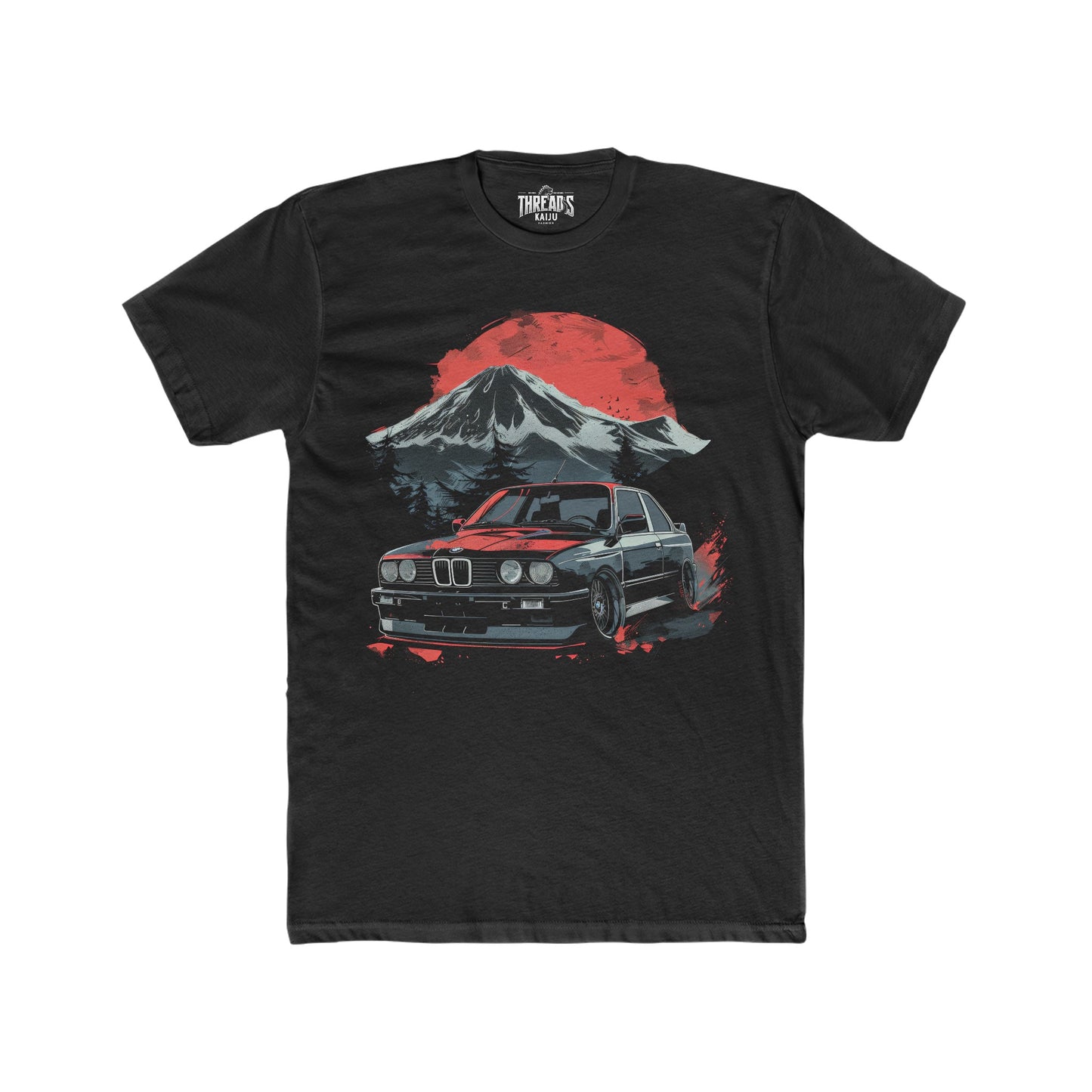 BMW 2002 Alpine Escape T-Shirt: Vintage Car Enthusiast's Dream, BMW 2002 Tee, Classic Car Shirt, Alpine Car Journey, Vintage BMW Apparel, Swiss Alps Scenery, E30 M3