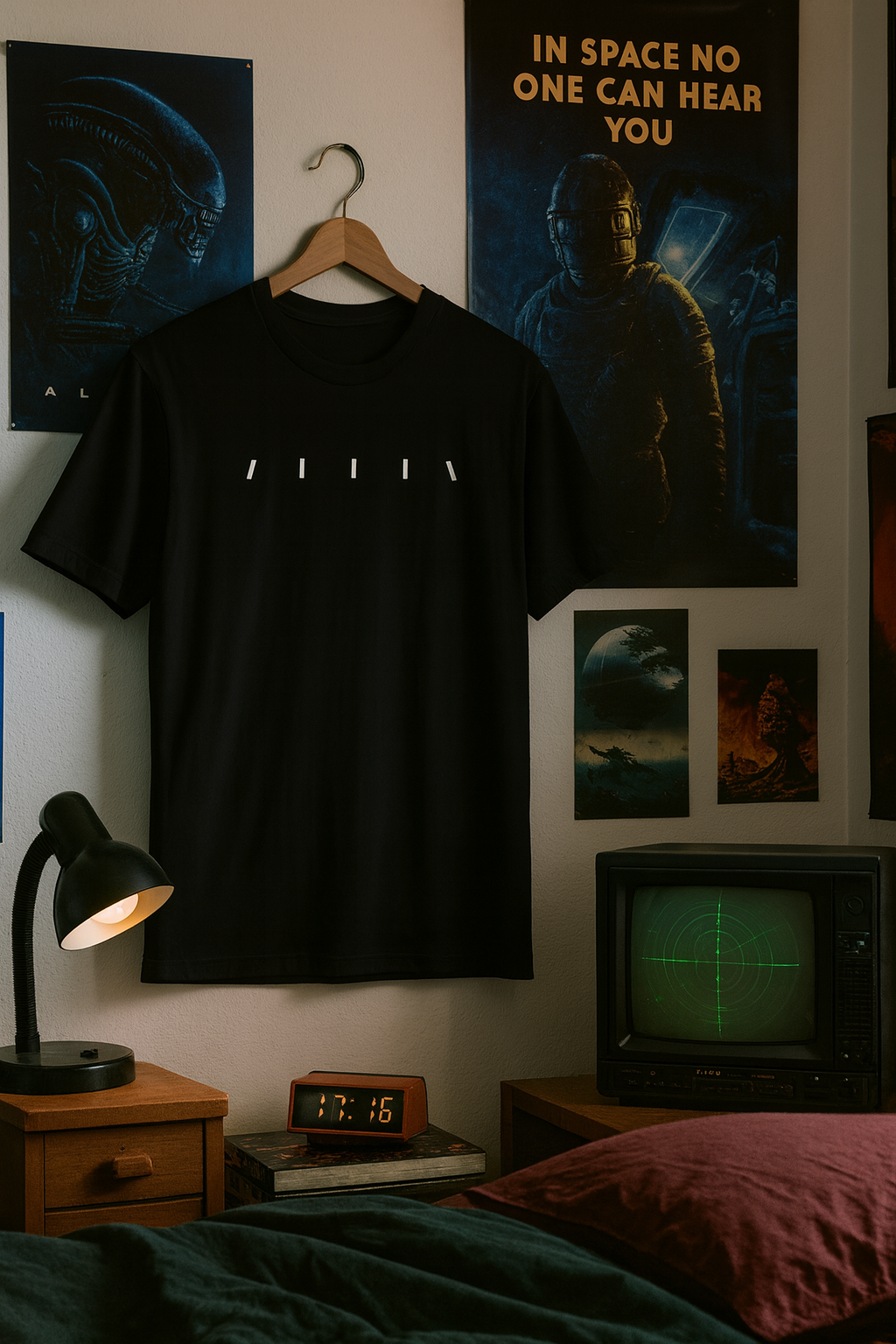 Alien Movie T-Shirt – Sci-Fi Horror Tee, Nostalgia 80s Space Shirt, Gift for Sci-Fi Fans, Alien Franchise Homage Shirt