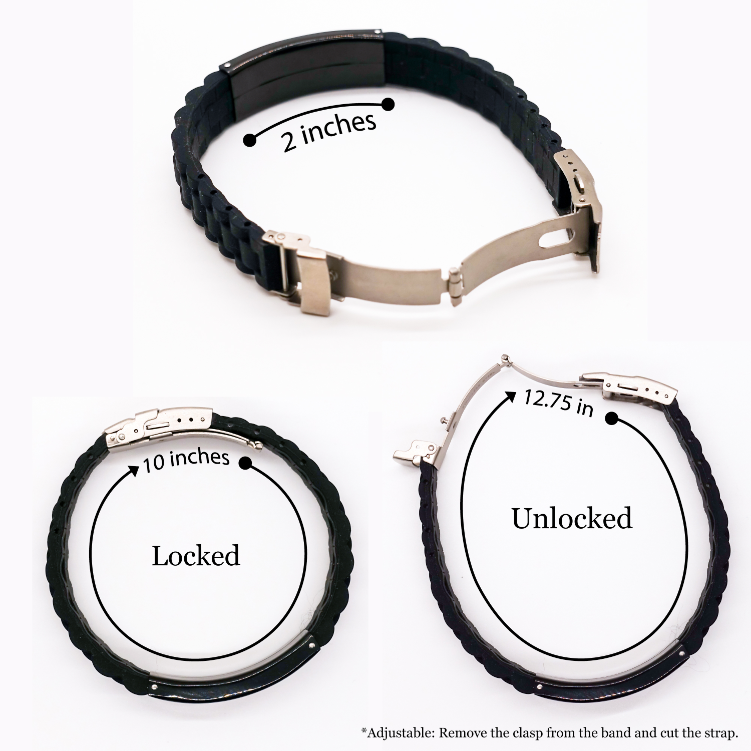 Gifts from Coworkers for Apartment Managers - Funny Quote, Adjustable Glide lock Clasp Black Stainless Steel Silicone Bracelet, Perfect Presents for Mother's Day Unique Gifts - Image 4