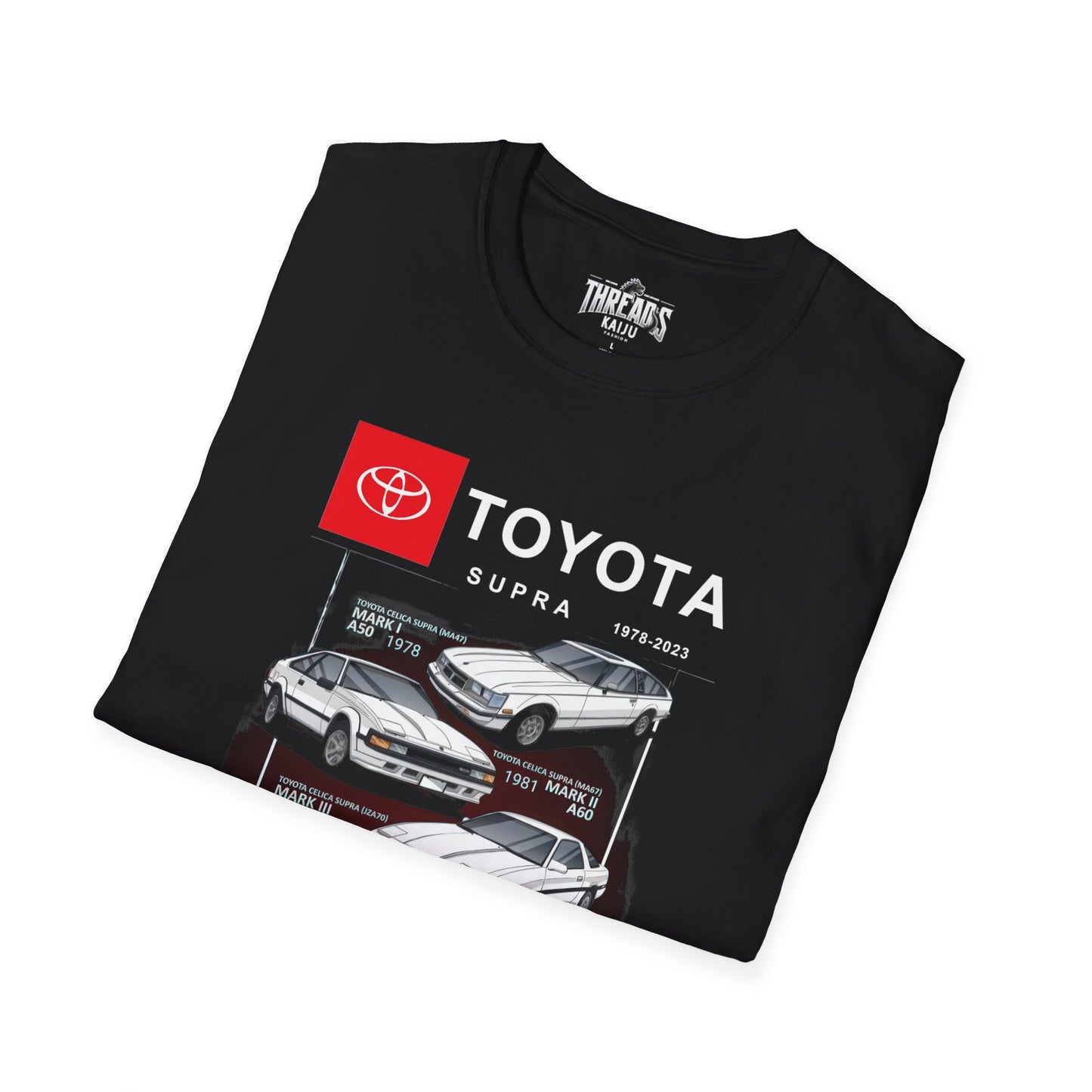 Toyota Supra Evolution T-Shirt - 1978 to 2023 Generations Graphic Tee