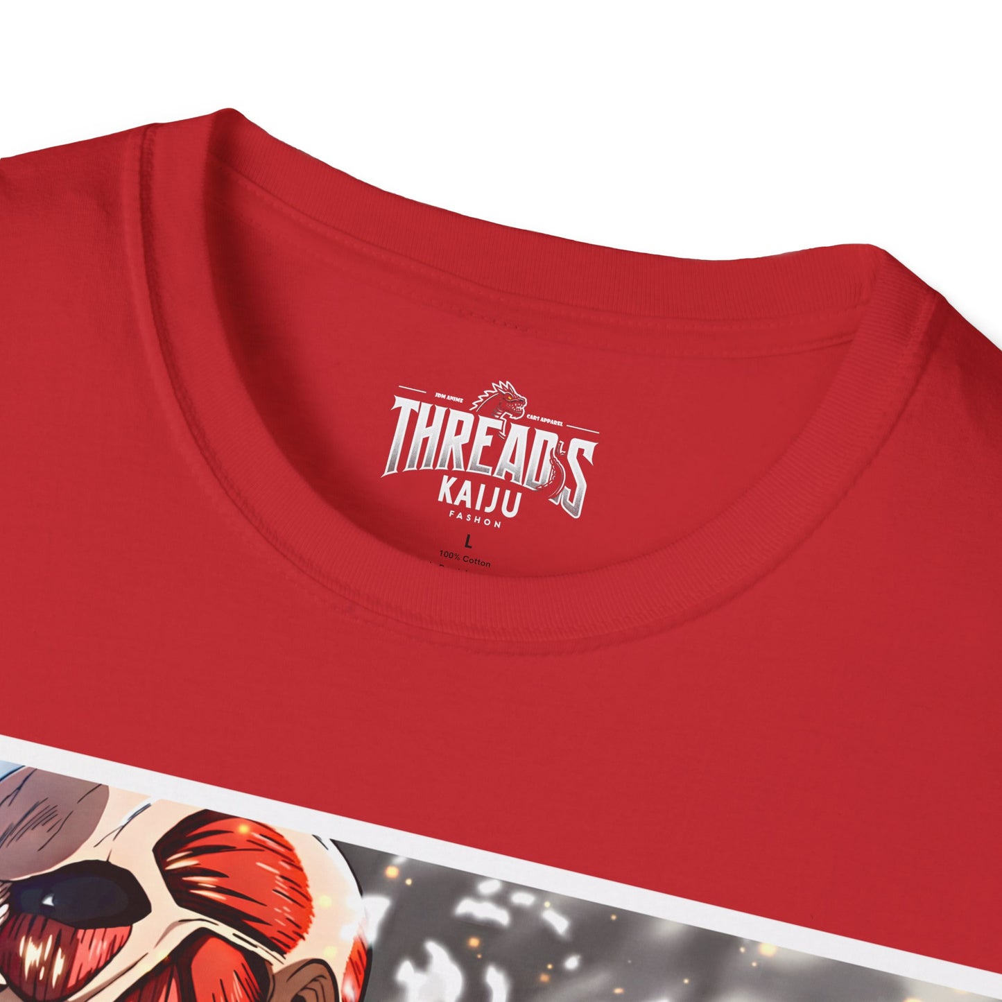 Attack on titan shirt, Epic Titan Showdown Tee | Threads Kaiju's Anime Battle Spectacle