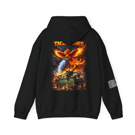 Tacahomies - Phoenix Tank Hoodie - Tactical Flames Military Crewneck Sweatshirt