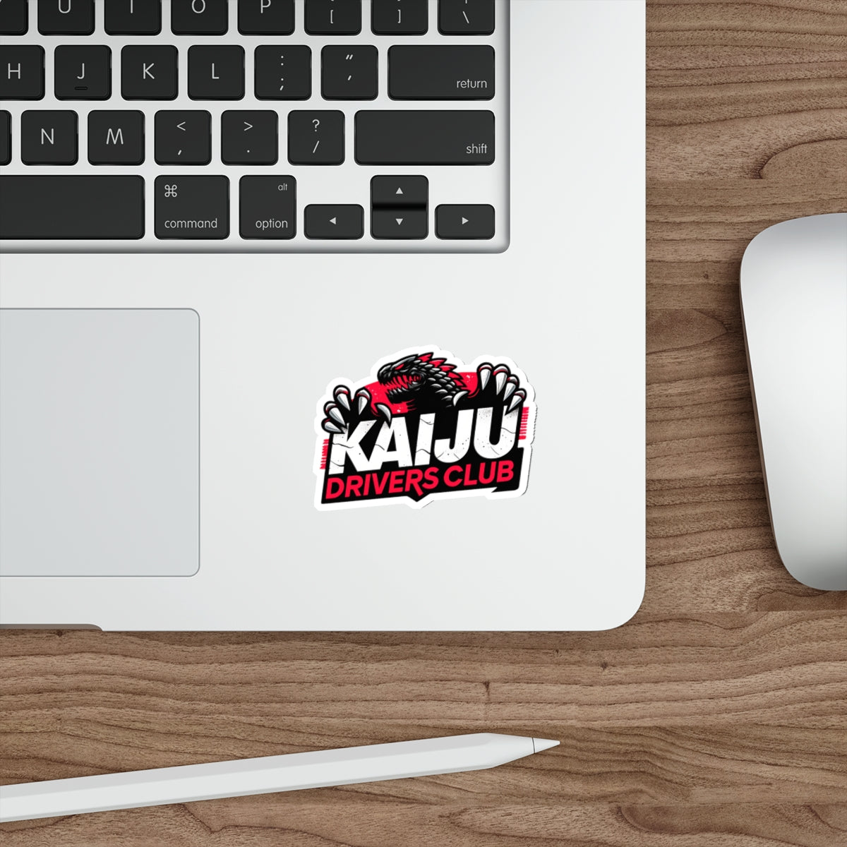 Kaiju Drivers Club Sticker - Classic Cars & Monster Mashup Decal, Racing Enthusiast Vinyl