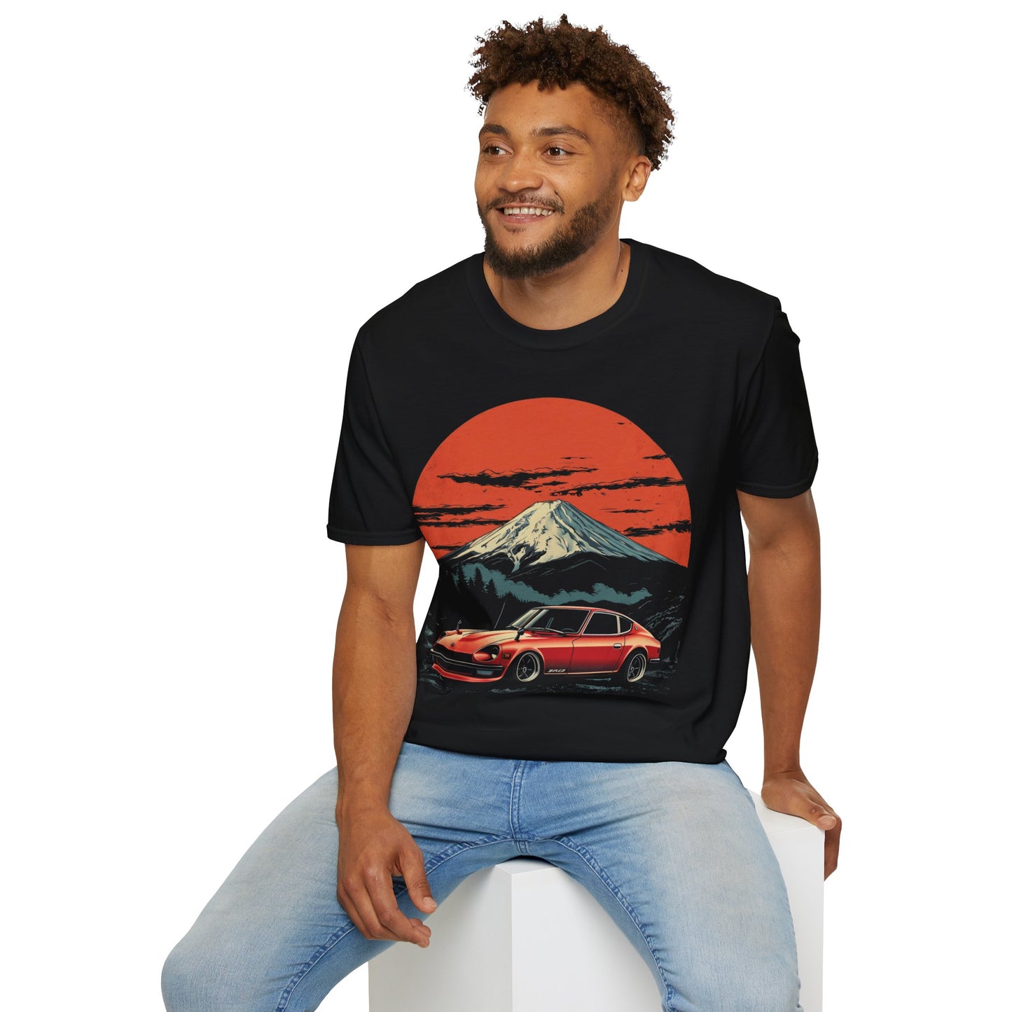 Mount Fuji Drifter Tee, Datsun 240z 260z 280z, T-shirt JDM Love, Fairlady Z, Nissan Datsun s30z, Japanese cars, zcar, Japanese classic t-shirt