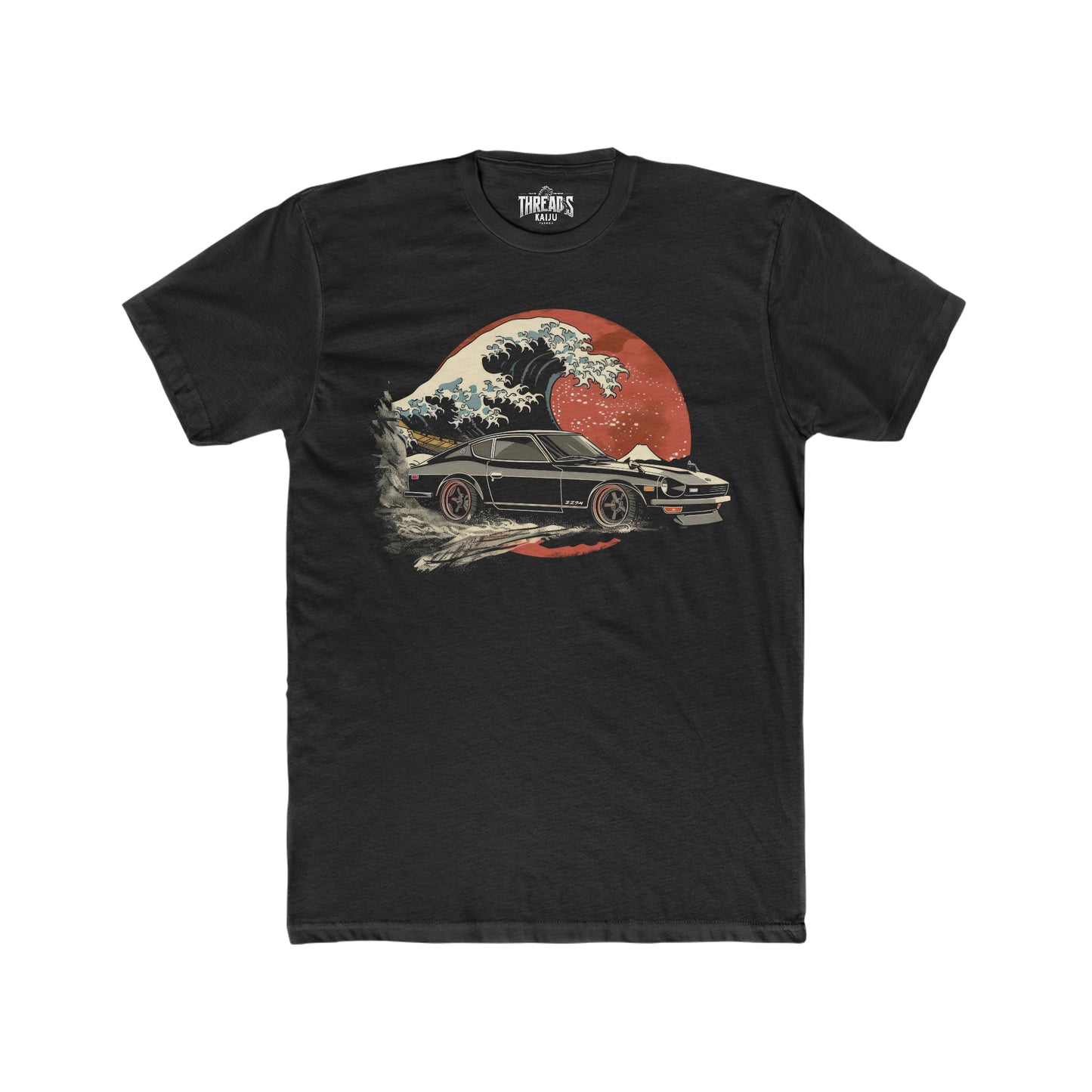 Retro Datsun 240Z Sunset Wave Tee - Nostalgic JDM Car Art