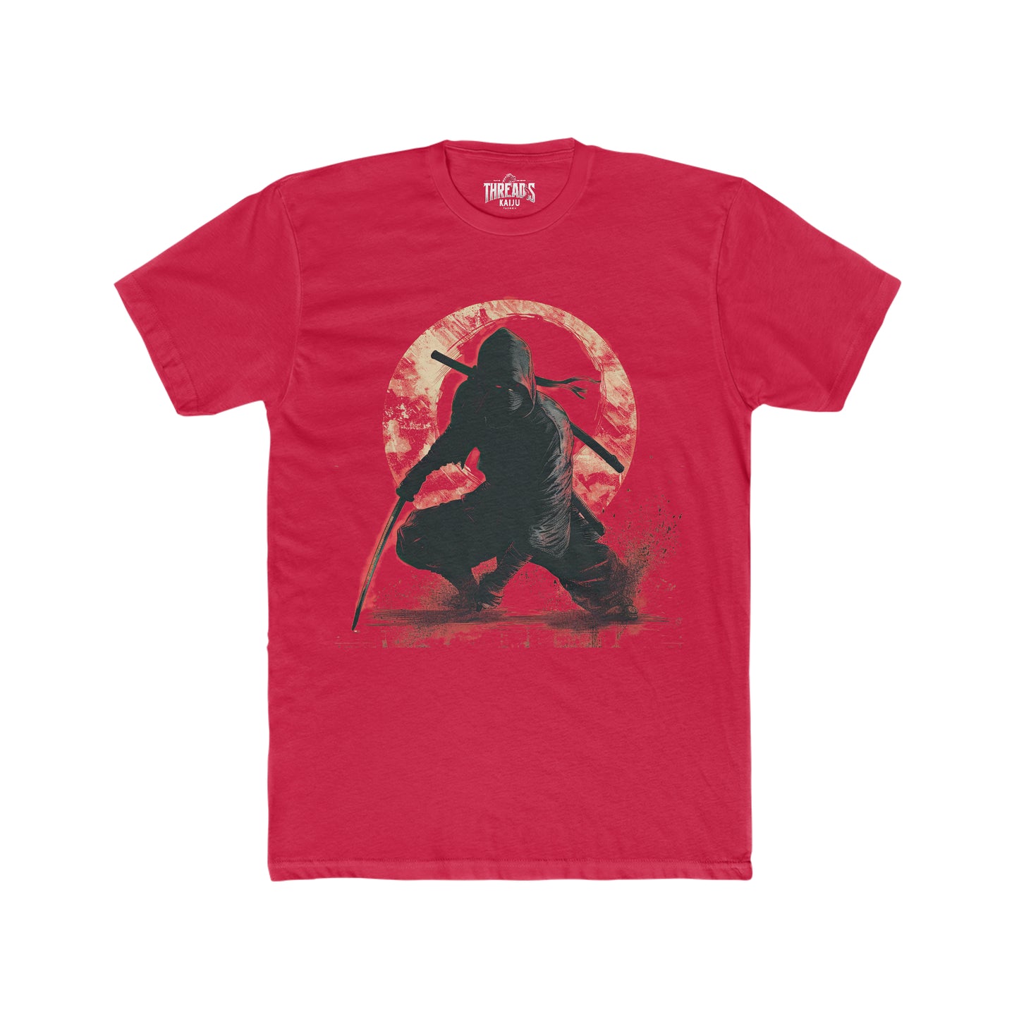 Threads x Kaiju Crimson Shadow Shinobi Tee - T-shirt - Solid Cardinal Red | Solid Red