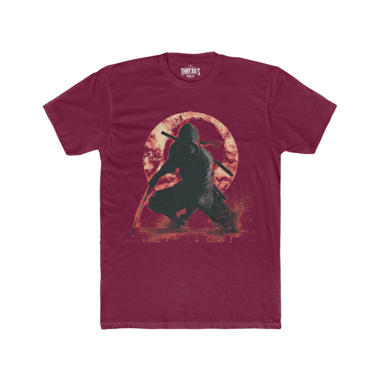 Threads x Kaiju Crimson Shadow Shinobi Tee - T-shirt - Solid Cardinal Red | Solid Red