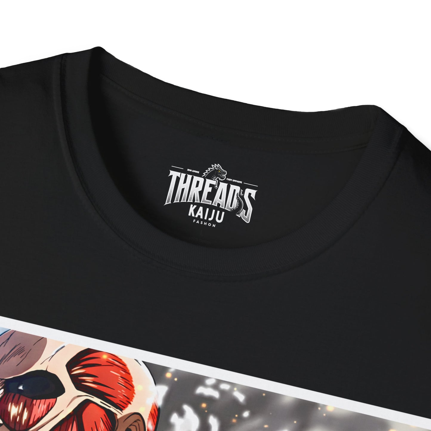 Attack on titan shirt, Epic Titan Showdown Tee | Threads Kaiju's Anime Battle Spectacle