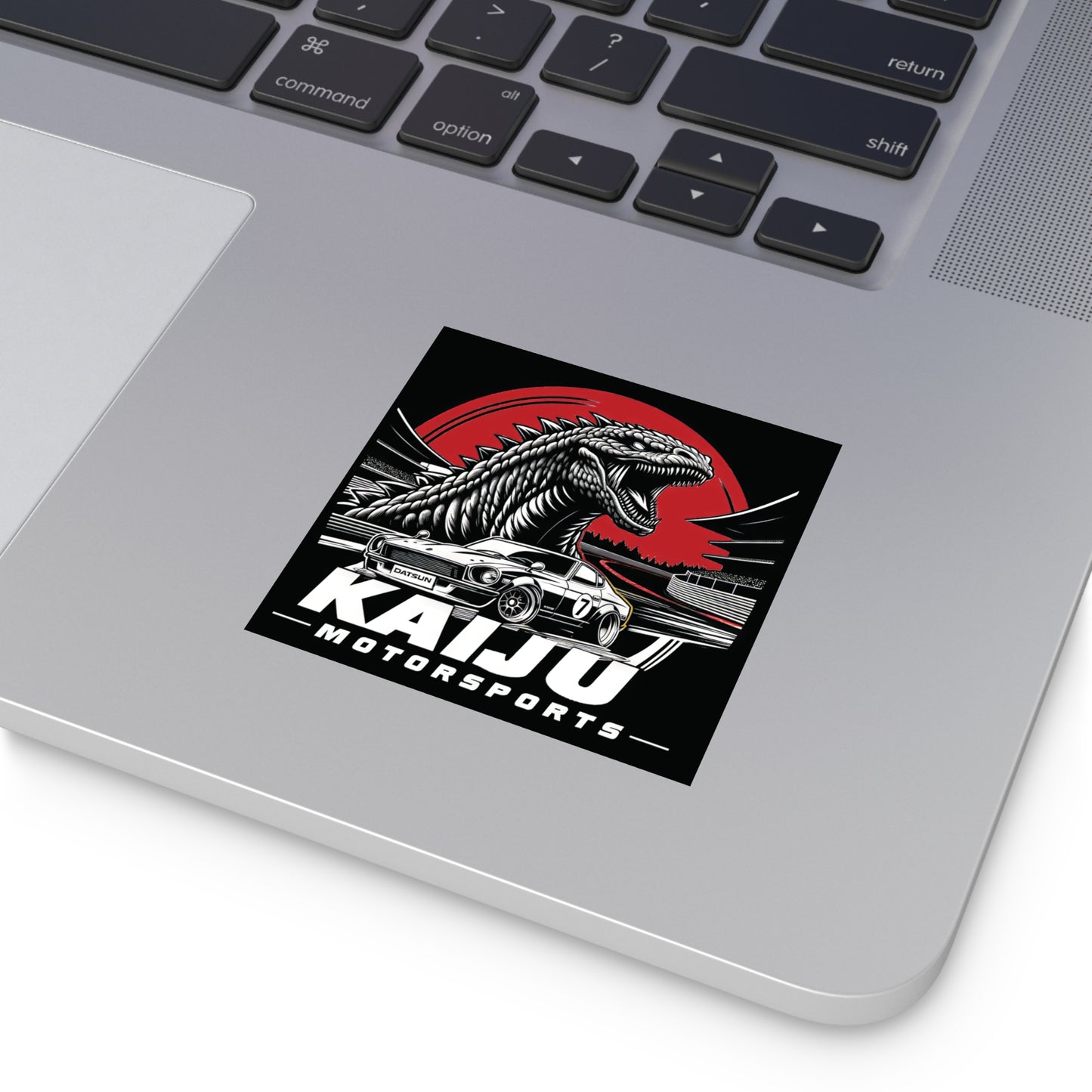 Kaiju Motorsports Sticker - Classic Cars & Monster Mashup Decal, Racing Enthusiast Vinyl