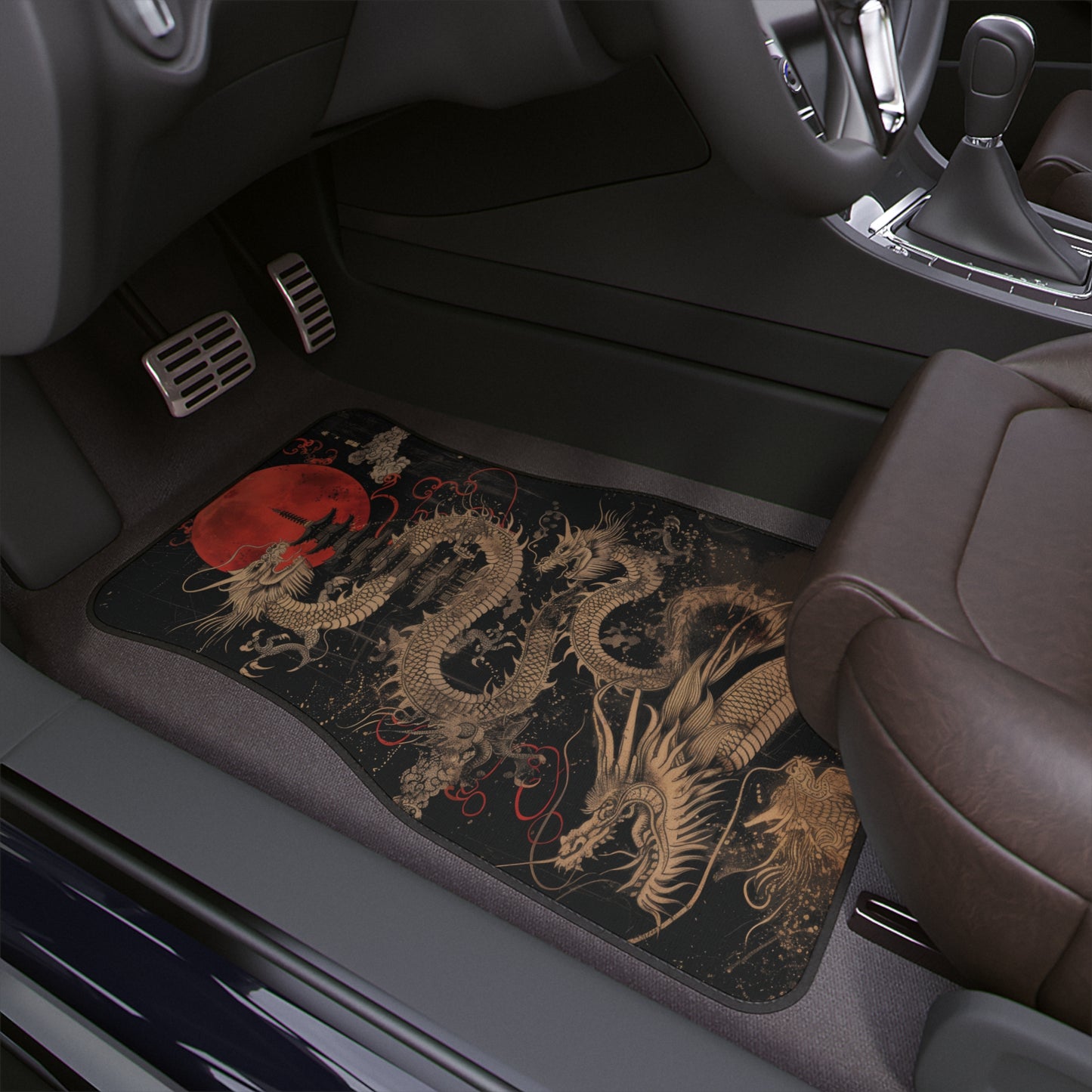 Imperial Dragon Majesty Car Mat | Car Floor Mats, 1pc | traditional Japanese art