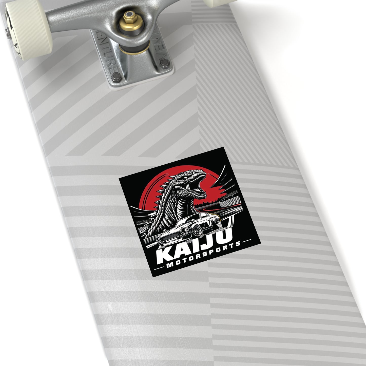 Kaiju Motorsports Sticker - Classic Cars & Monster Mashup Decal, Racing Enthusiast Vinyl