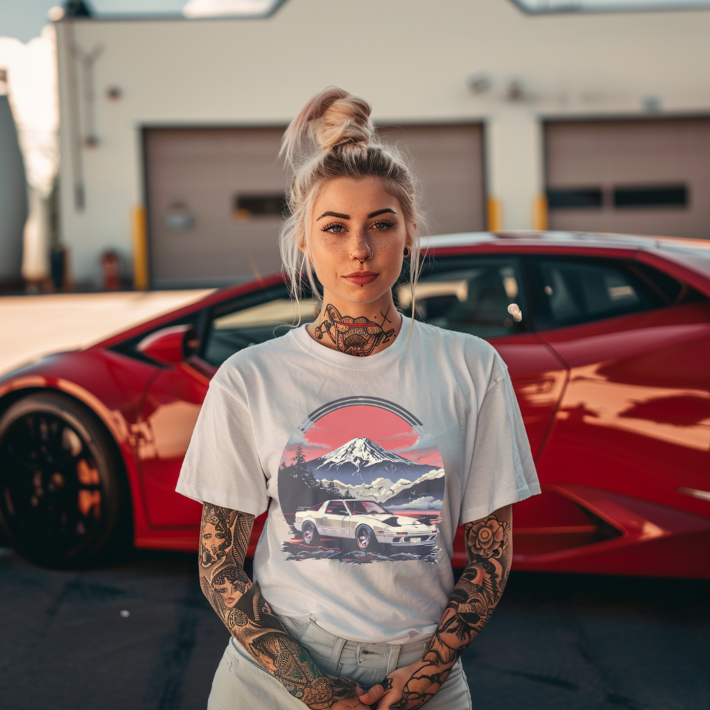 Rising Sun Roadster Tee - Classic Mazda Miata Design, JDM Enthusiast Shirt