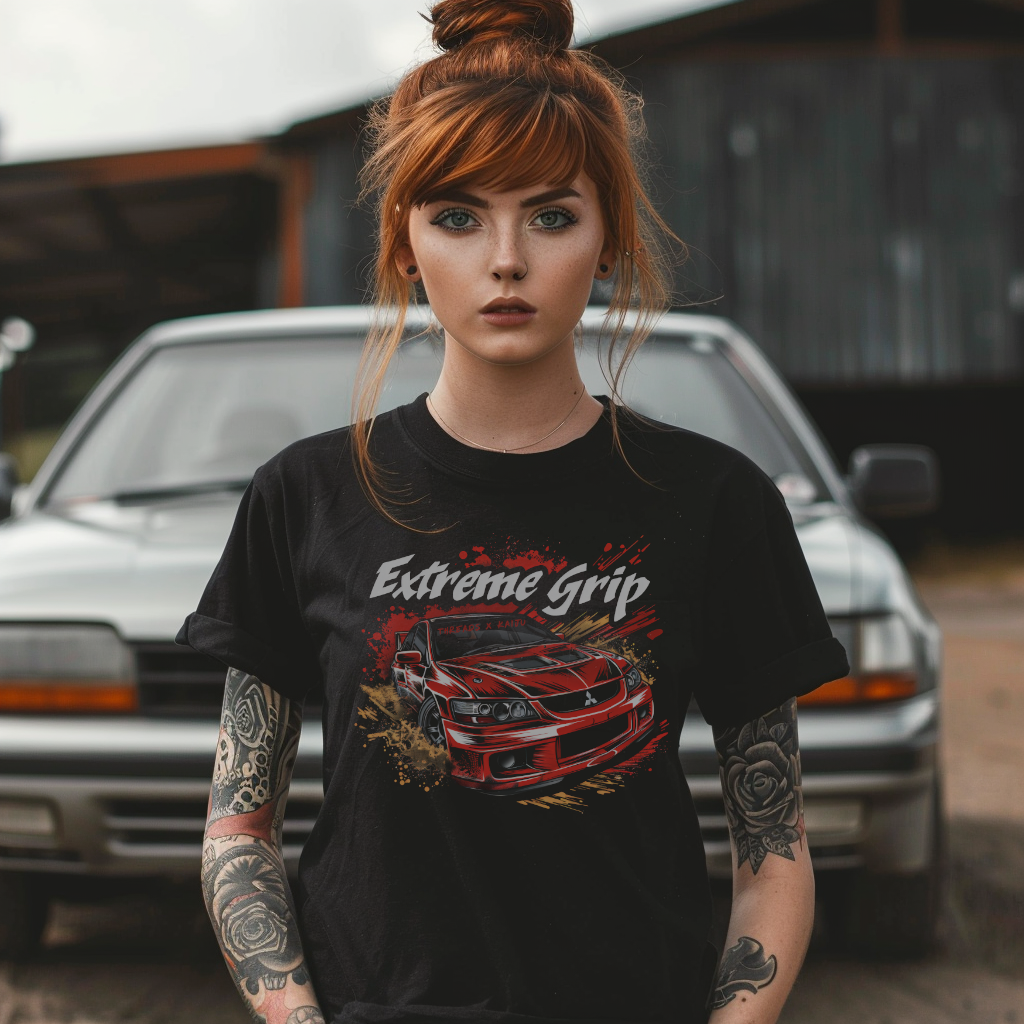 Mitsubishi Evo Mastery - Extreme Grip Drift Tee for Rally Enthusiasts | Mitsubishi Lancer Evolution | Threads x Kaiju EXCLUSIVE