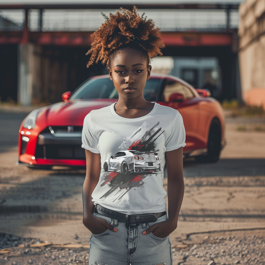 Threads Kaiju Exclusive | Nissan GTR Sports Car T-Shirt | Grunge Automotive Art | Unique Gift for Car Lovers